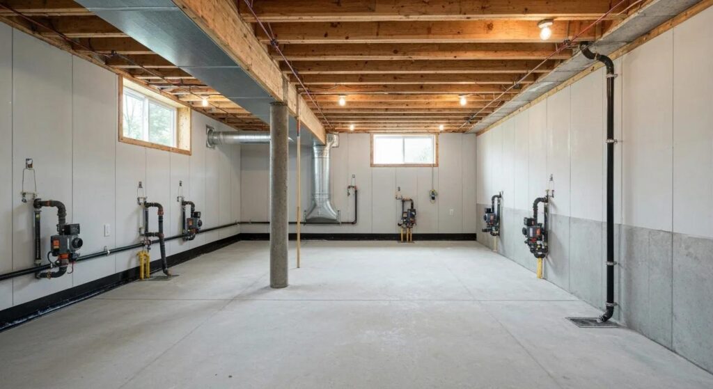 State-of-the-art basement waterproofing systems showcasing effective solutions for water intrusion
